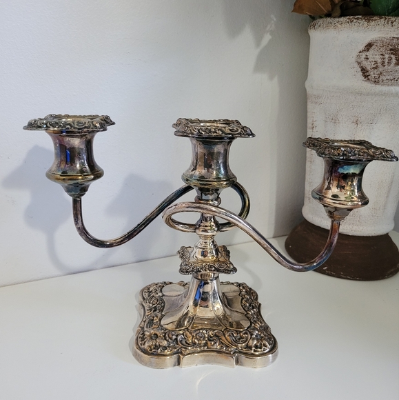 Vintage Art Nouveau Benedict Proctor Silver Plated Candle Holder - Picture 2 of 7